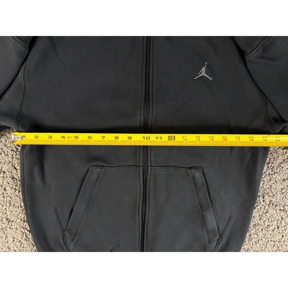 Jordan Sport Dri-FIT Full Zip Hoodie Black Mens Small Jumpman Sweatshirt